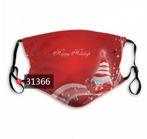 2020 Merry Christmas Dust mask with filter 57->mlb dust mask->Sports Accessory